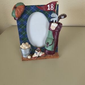 Golf Enthusiast Resin 3D Picture Frame with Golf Bag Design